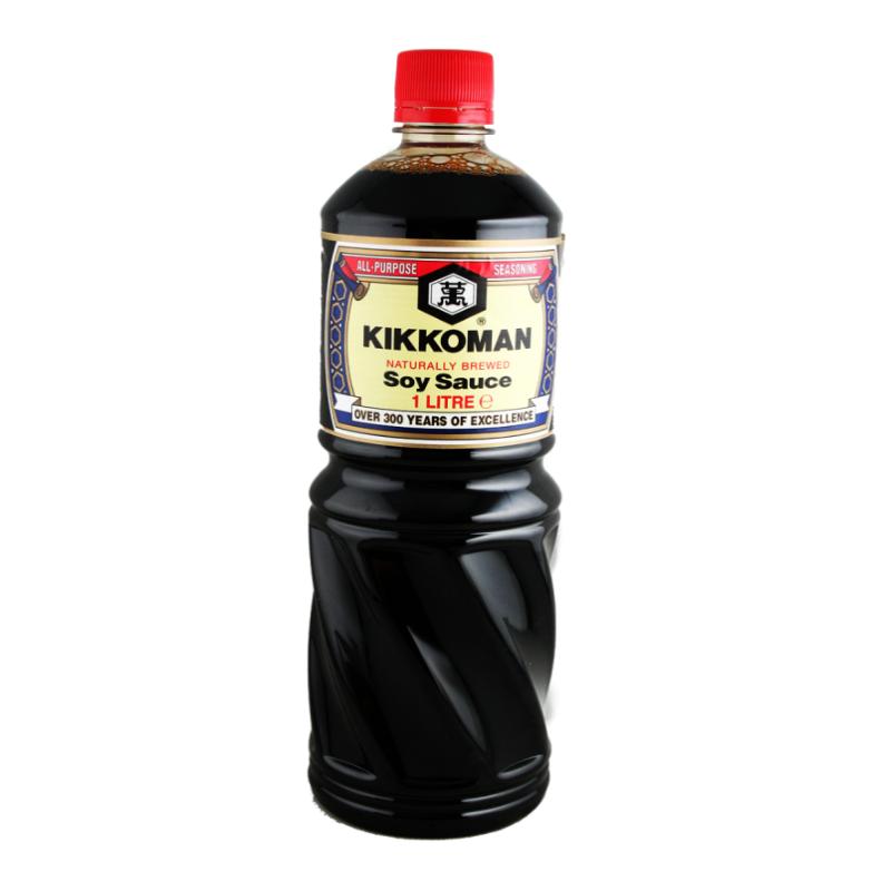 万字龟甲万日本酱油 （塑料红盖）大瓶 1L/Kikkoman helle Soyasauce 1L